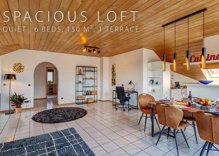Stylish Loft With Balcony, Quiet And Spacious